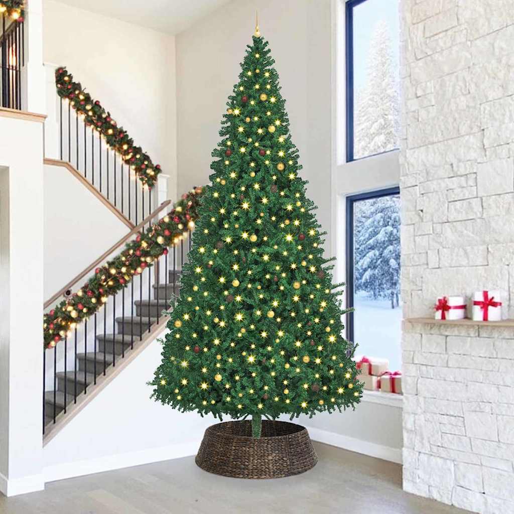 Collier de sapin de Noël Noir 105 x 105 x 28 cm Jacinthe d'eau - XIOS