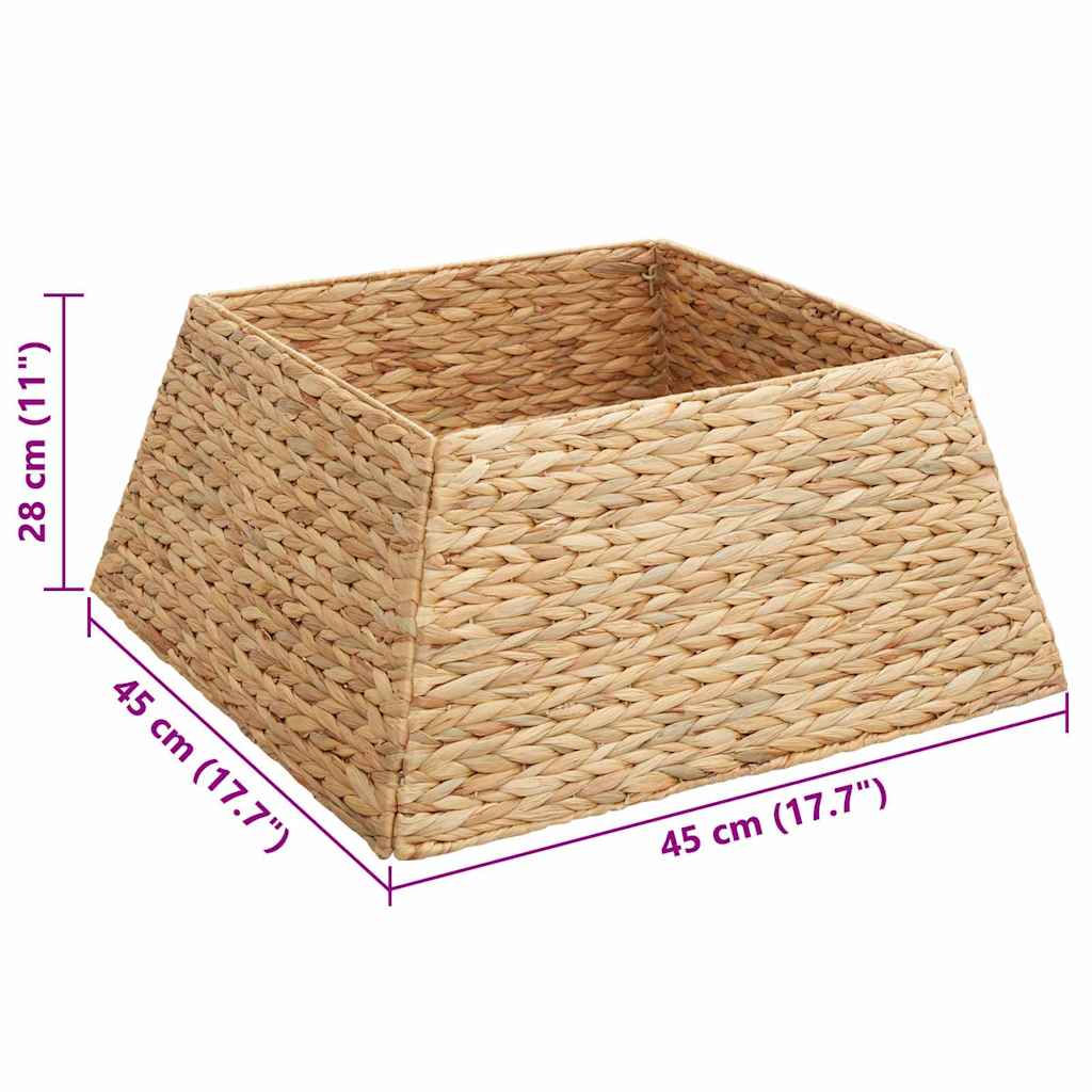 Collier de sapin de Noël Marron 60 x 60 x 28 cm Jacinthe d'eau - XIOS