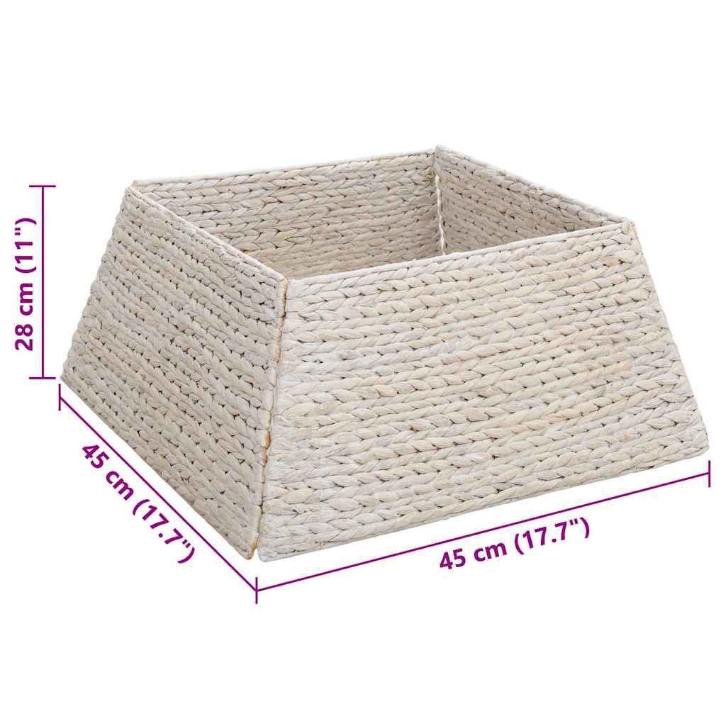 Collier de sapin de Noël Blanc 60 x 60 x 28 cm Jacinthe d'eau - XIOS