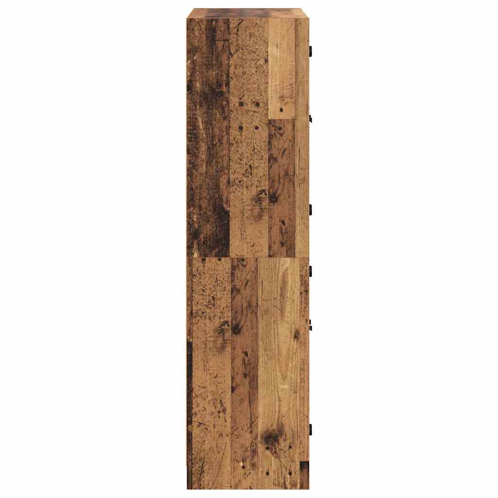 Haut Armoire Bois Ancien 68 x 37 x 142 cm Bois d'ingénierie - XIOS