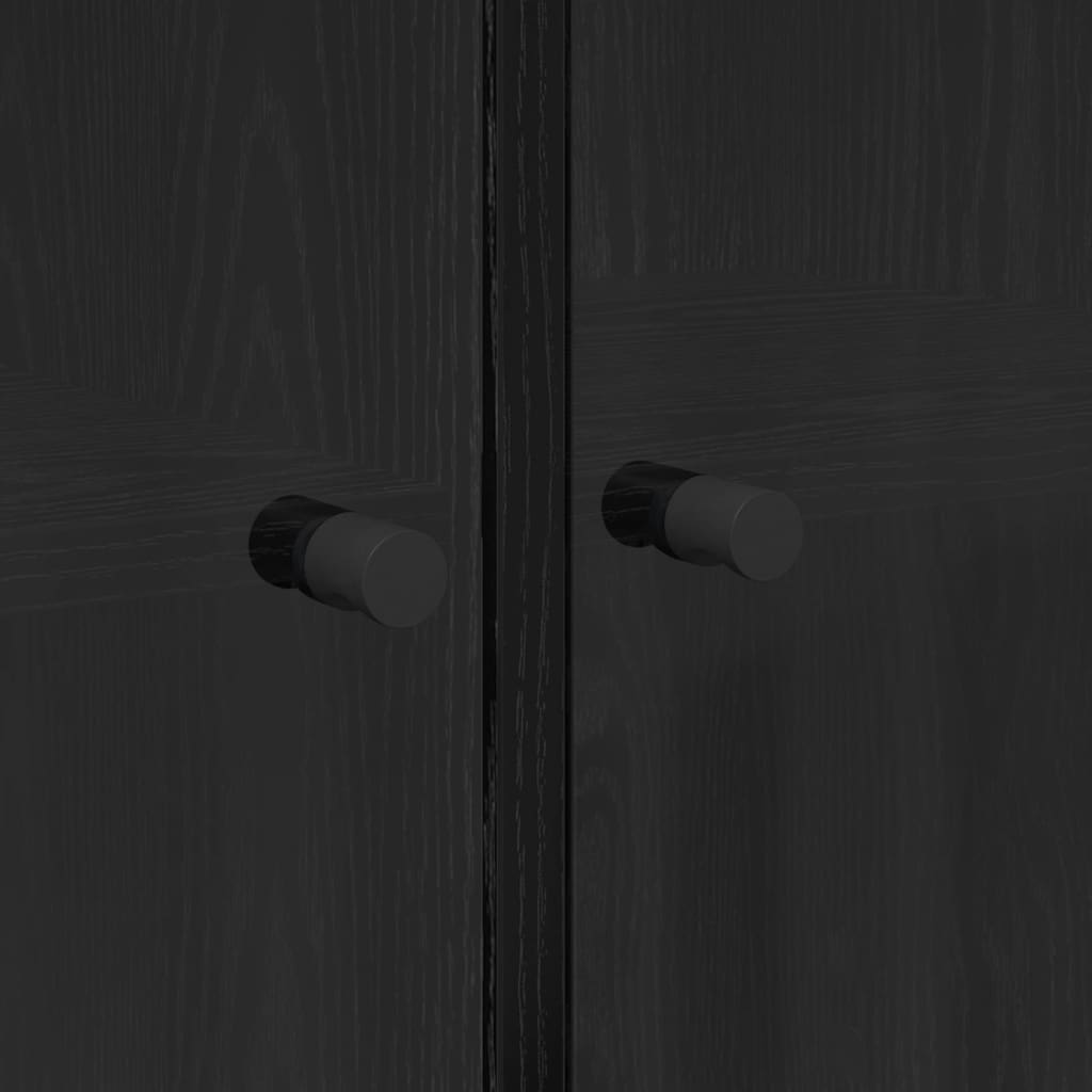 Haut Armoire Chêne noir 68 x 37 x 142 cm Bois d'ingénierie - XIOS
