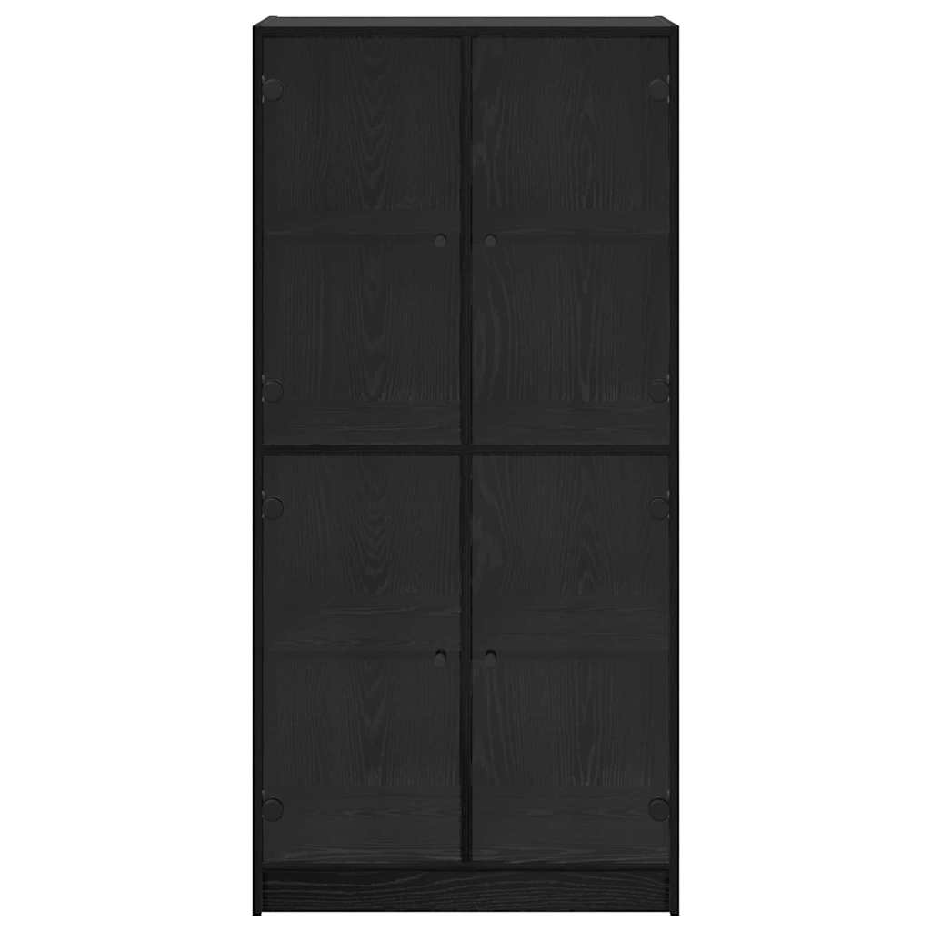 Haut Armoire Chêne noir 68 x 37 x 142 cm Bois d'ingénierie - XIOS