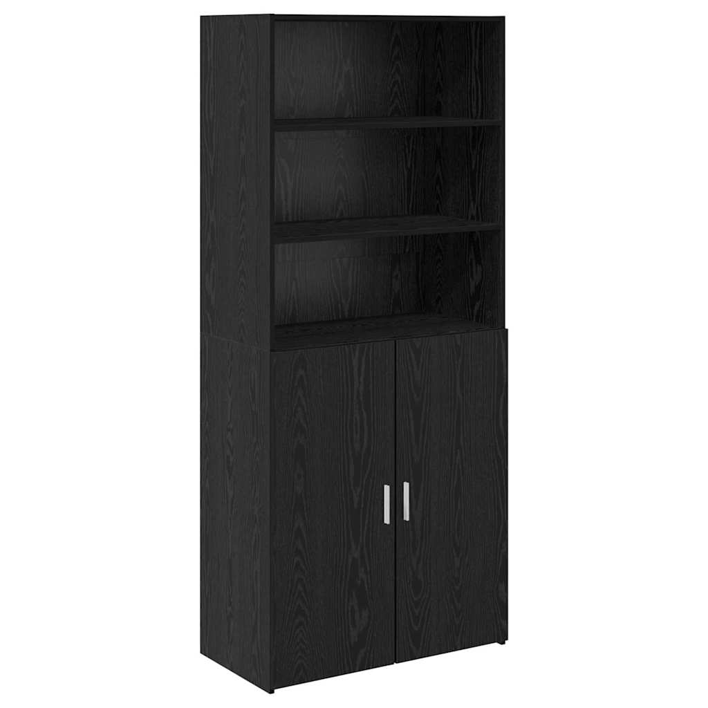 Haut Armoire Chêne noir 80 x 42,5 x 185 cm Bois d'ingénierie - XIOS