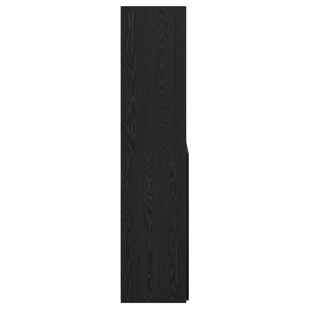 Haut Armoire Chêne noir 80 x 42,5 x 185 cm Bois d'ingénierie - XIOS