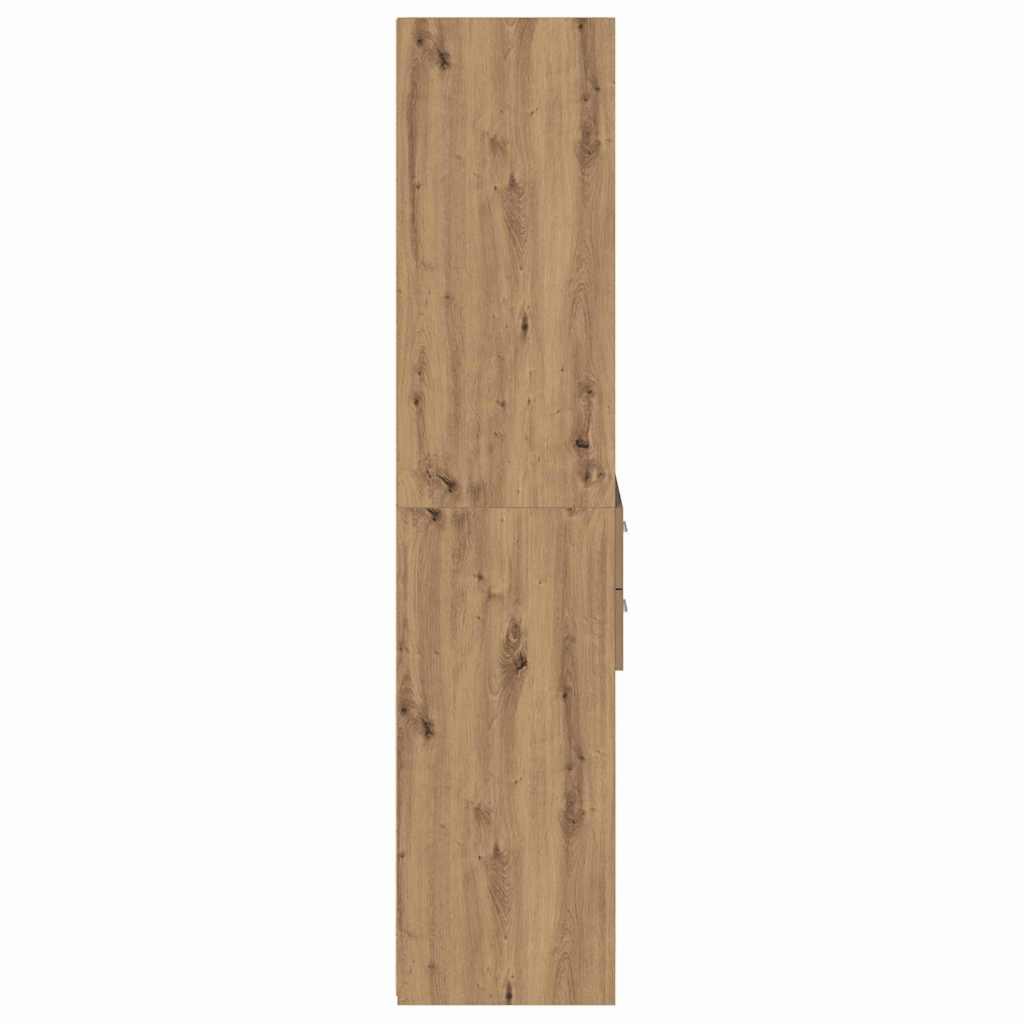 Haut Armoire avec tiroir Chêne artisanal 40 x 42,5 x 185 cm - XIOS