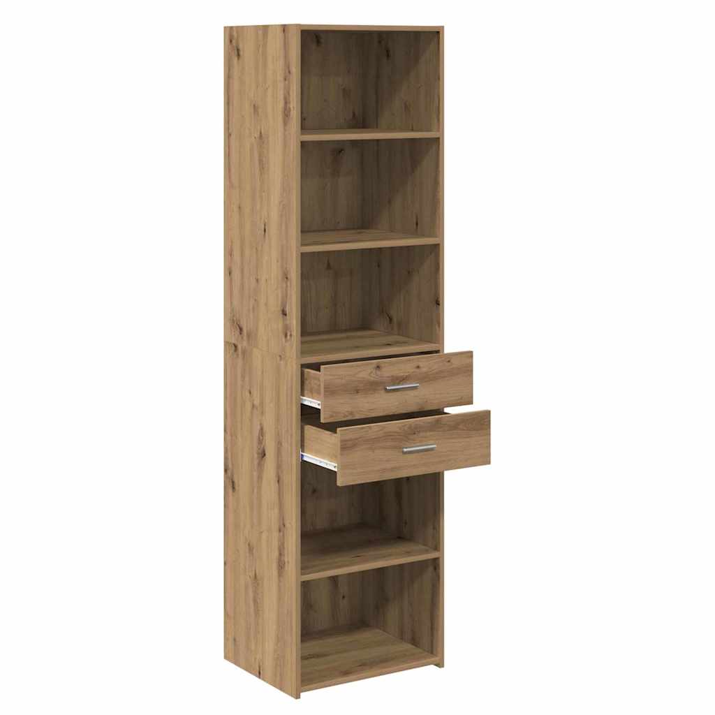 Haut Armoire avec tiroir Chêne artisanal 50 x 42,5 x 185 cm - XIOS