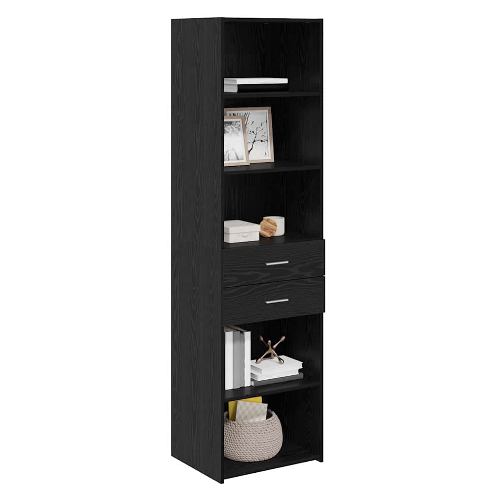Haut Armoire Chêne noir 50 x 42,5 x 185 cm Bois d'ingénierie - XIOS