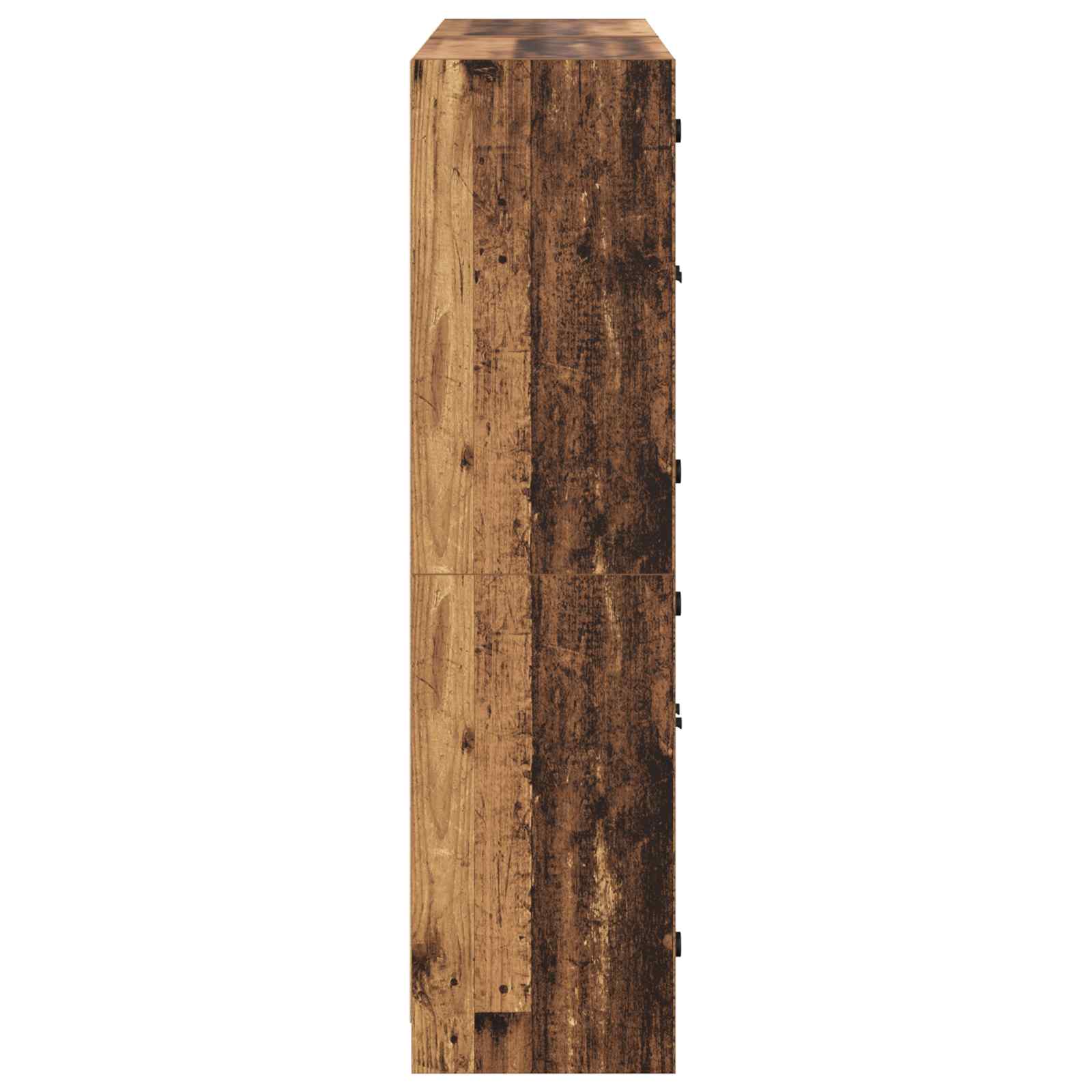 Haut Armoire 2 pc Bois Ancien 68 x 37 x 142 cm - XIOS