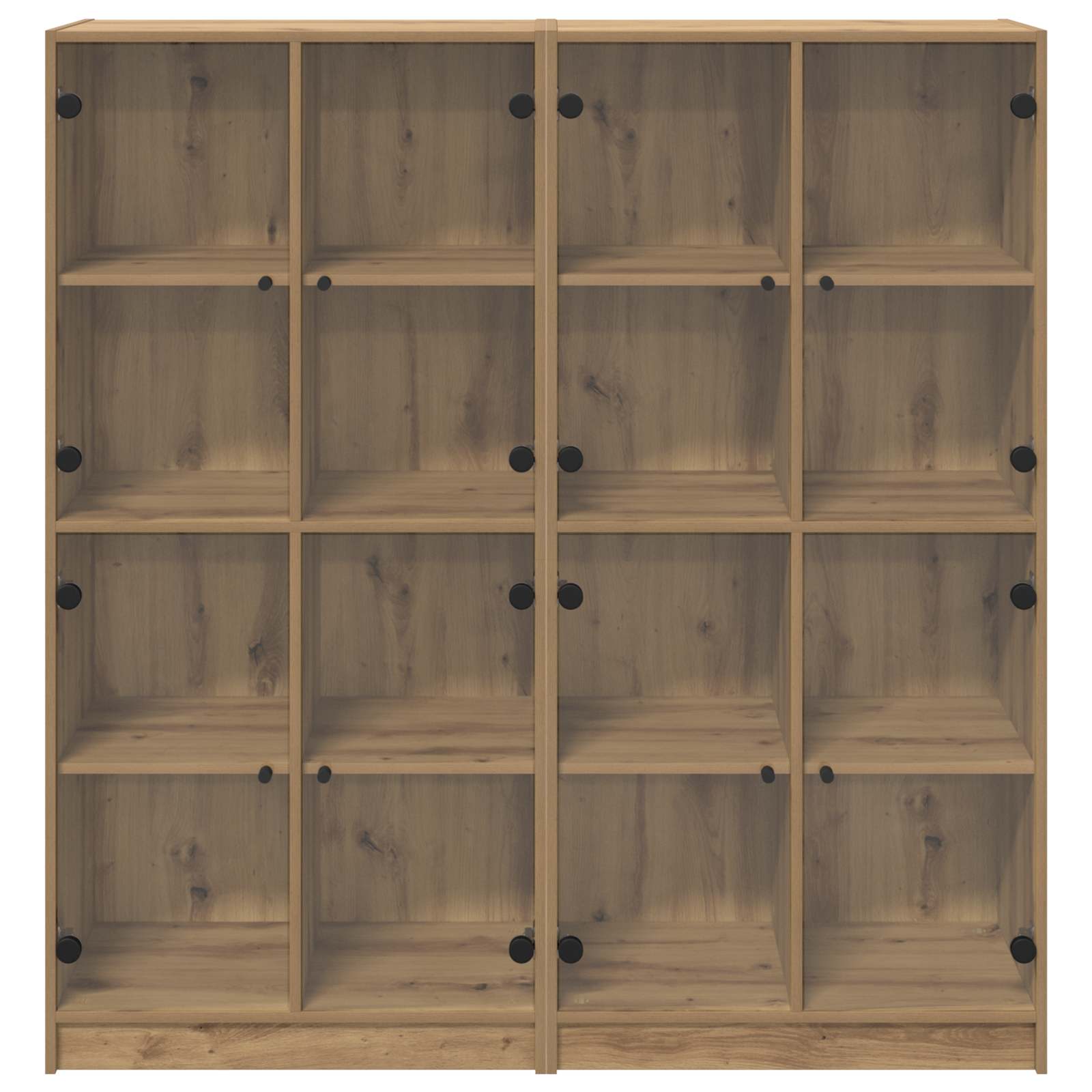 Haut Armoire 2 pcs Chêne artisanal 68 x 37 x 142 cm - XIOS