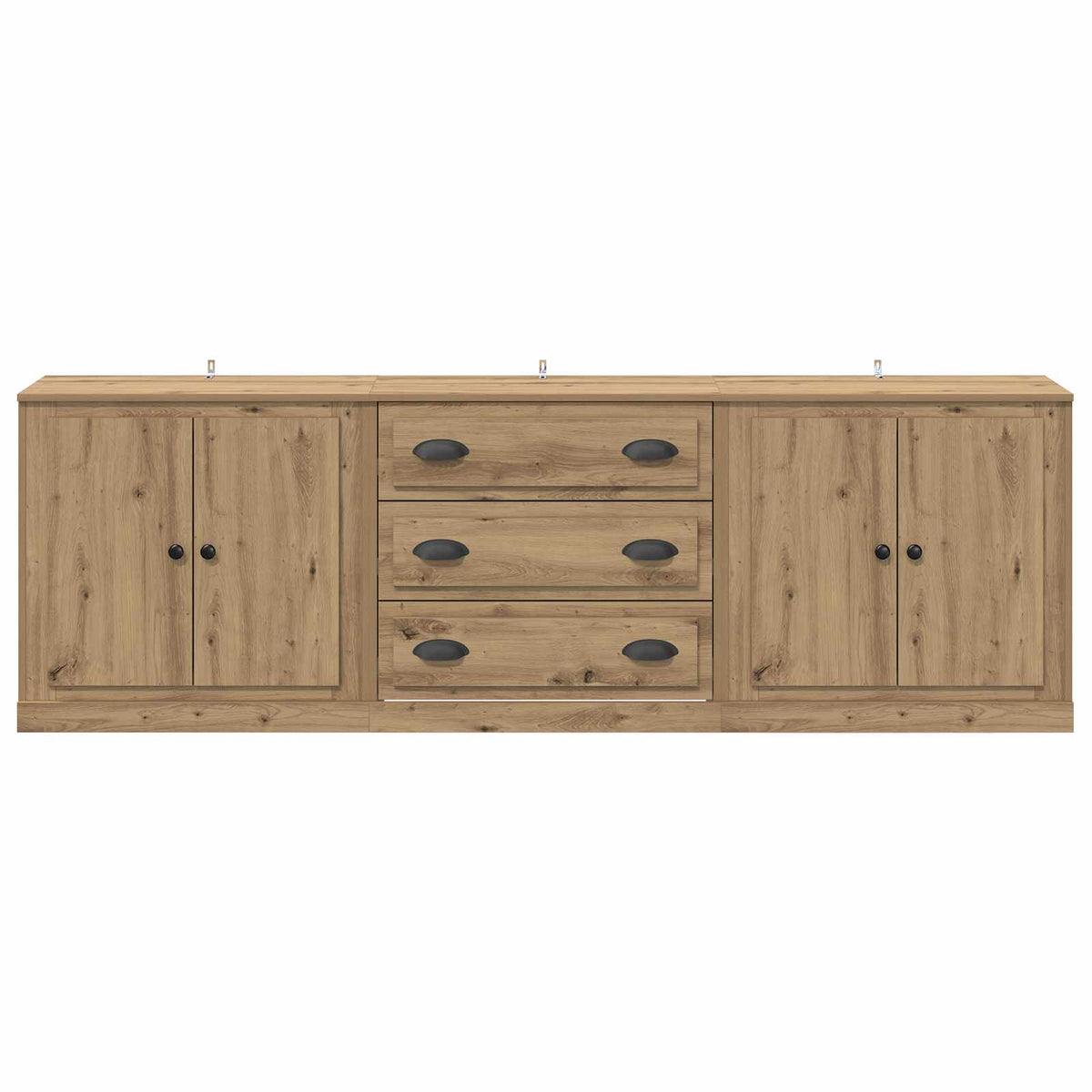 Buffets 3 pc Chêne artisanal 210 x 35,5 x 67,5 cm