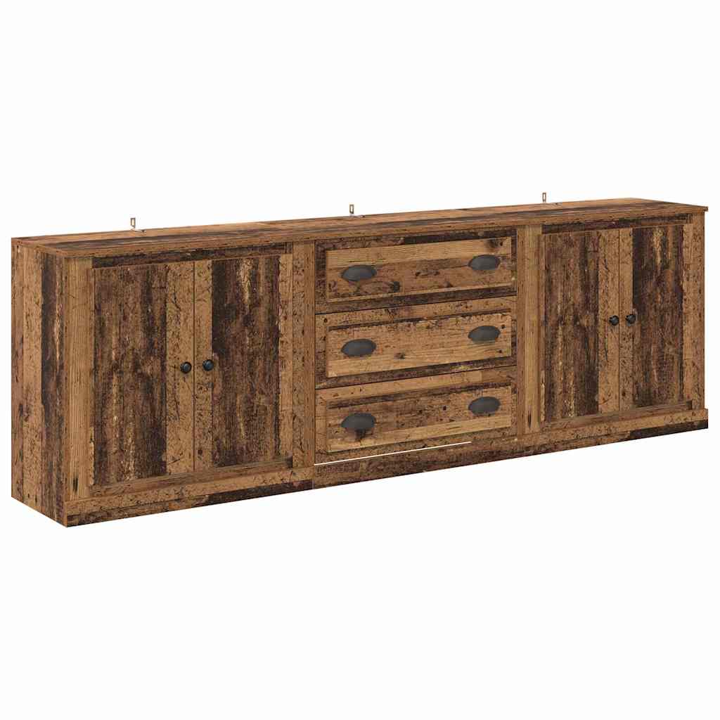 Buffets 3 pcs Chêne noir 210 x 35,5 x 67,5 cm Bois d'ingénierie - XIOS