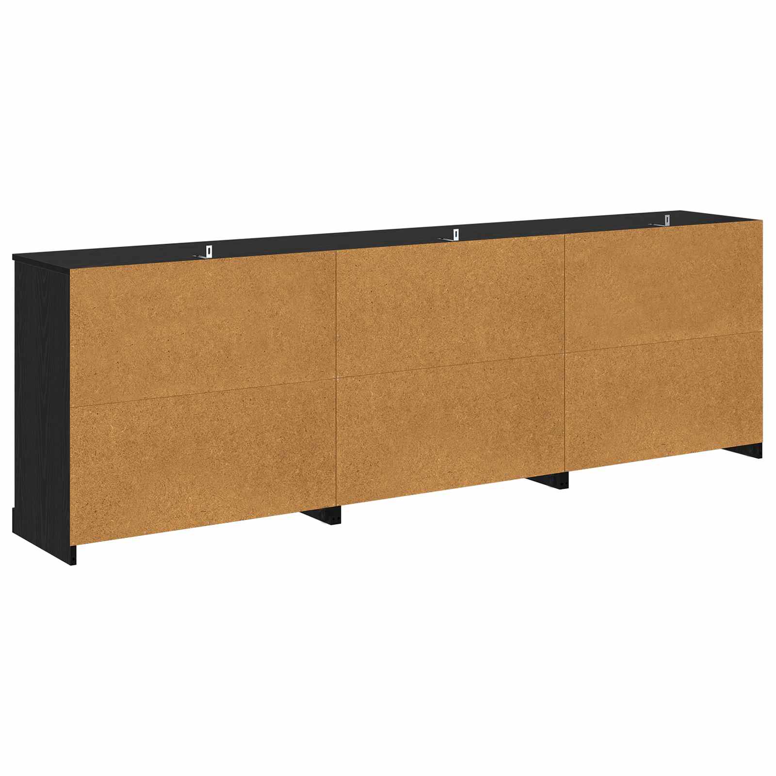 Buffets 3 pc Chêne noir 210 x 35,5 x 67,5 cm Bois d'ingénierie