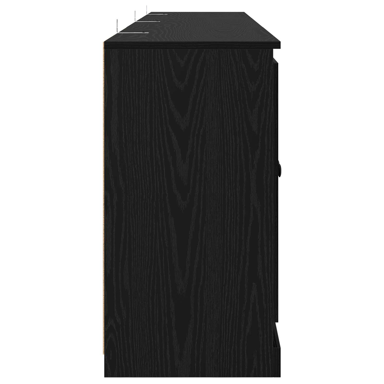 Buffets 3 pc Chêne noir 210 x 35,5 x 67,5 cm Bois d'ingénierie
