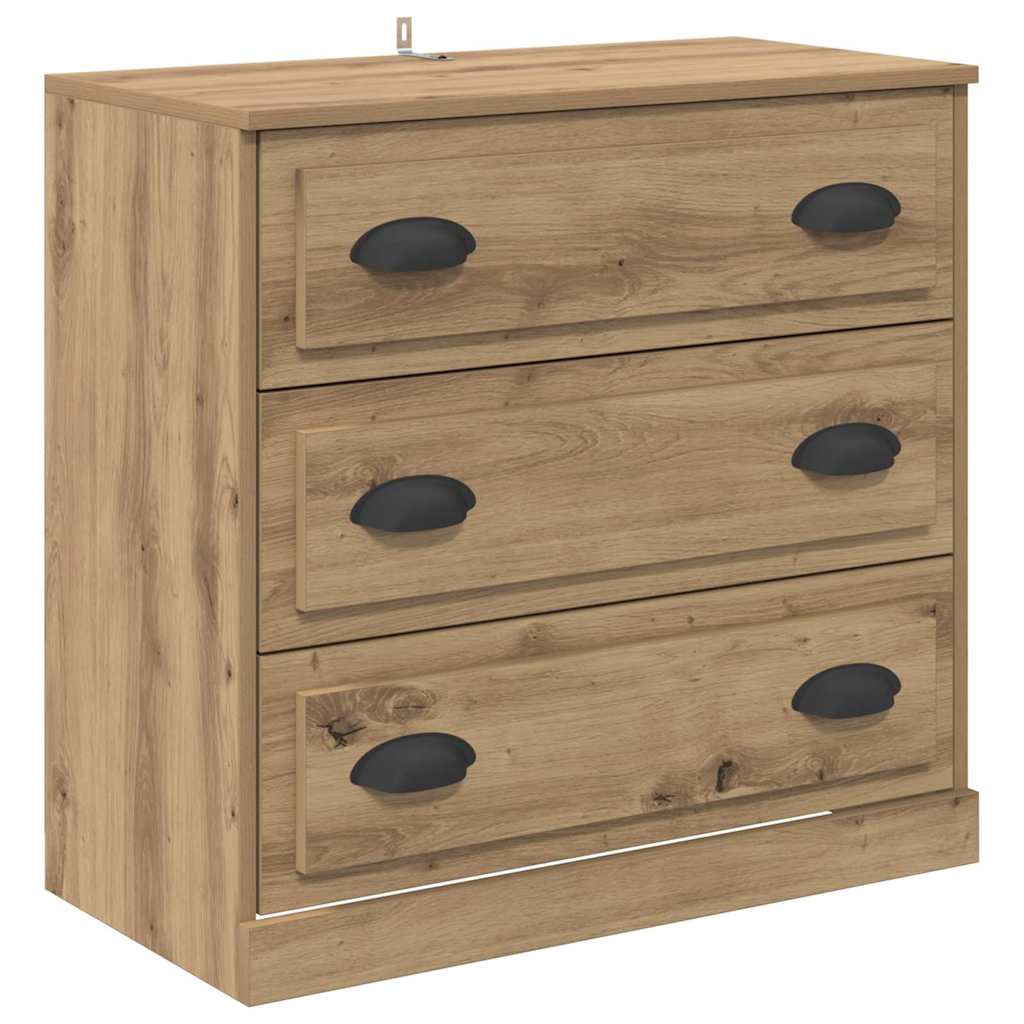Buffets 2 pc Chêne artisanal 70 x 35,5 x 67,5 cm