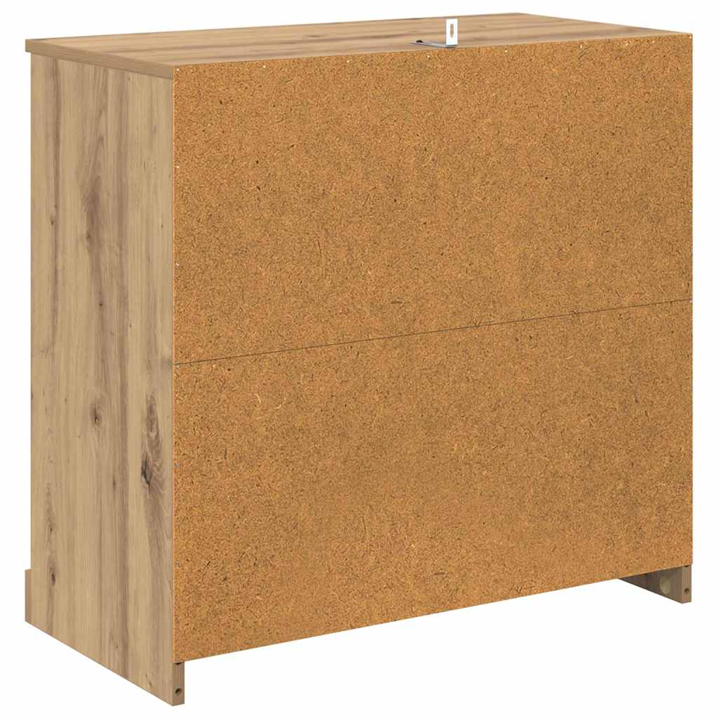 Buffets 2 pc Chêne artisanal 70 x 35,5 x 67,5 cm