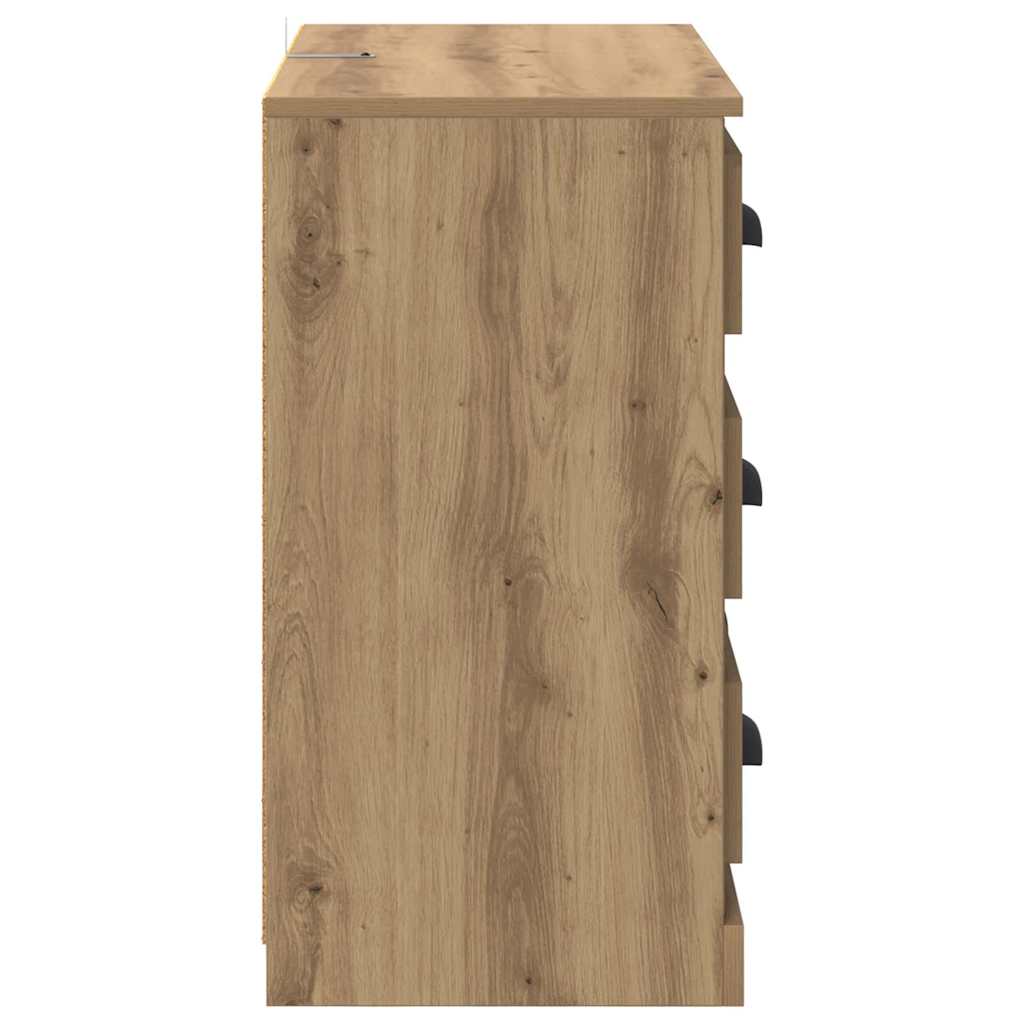 Buffets 2 pc Chêne artisanal 70 x 35,5 x 67,5 cm