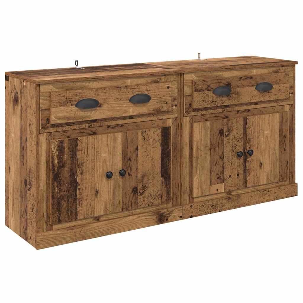 Buffets 2 pcs Bois Ancien 70 x 35,5 x 67,5 cm Bois d'ingénierie - XIOS