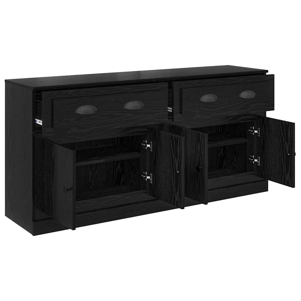 Buffets 2 pcs Chêne noir 70 x 35,5 x 67,5 cm Bois d'ingénierie - XIOS