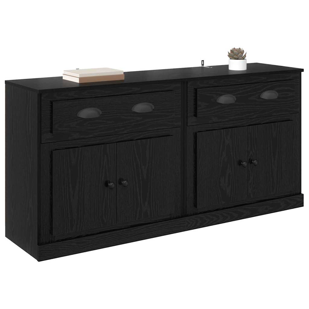 Buffets 2 pcs Chêne noir 70 x 35,5 x 67,5 cm Bois d'ingénierie - XIOS