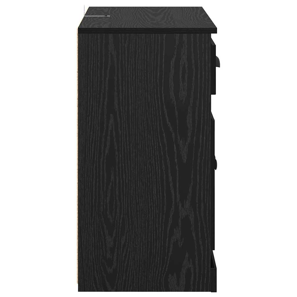 Buffets 2 pcs Chêne noir 70 x 35,5 x 67,5 cm Bois d'ingénierie - XIOS