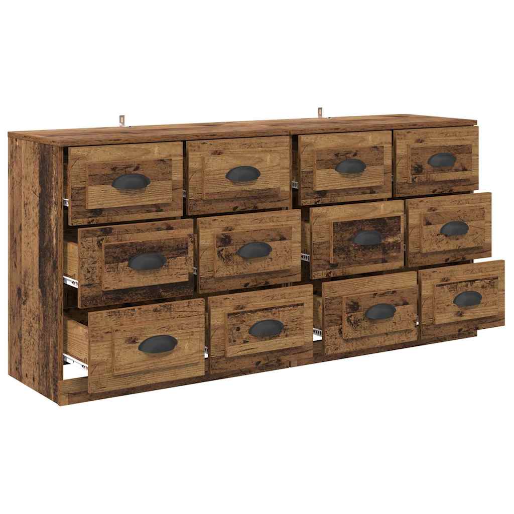 Buffets 2 pc Bois Ancien 70 x 35,5 x 67,5 cm Bois d'ingénierie - XIOS