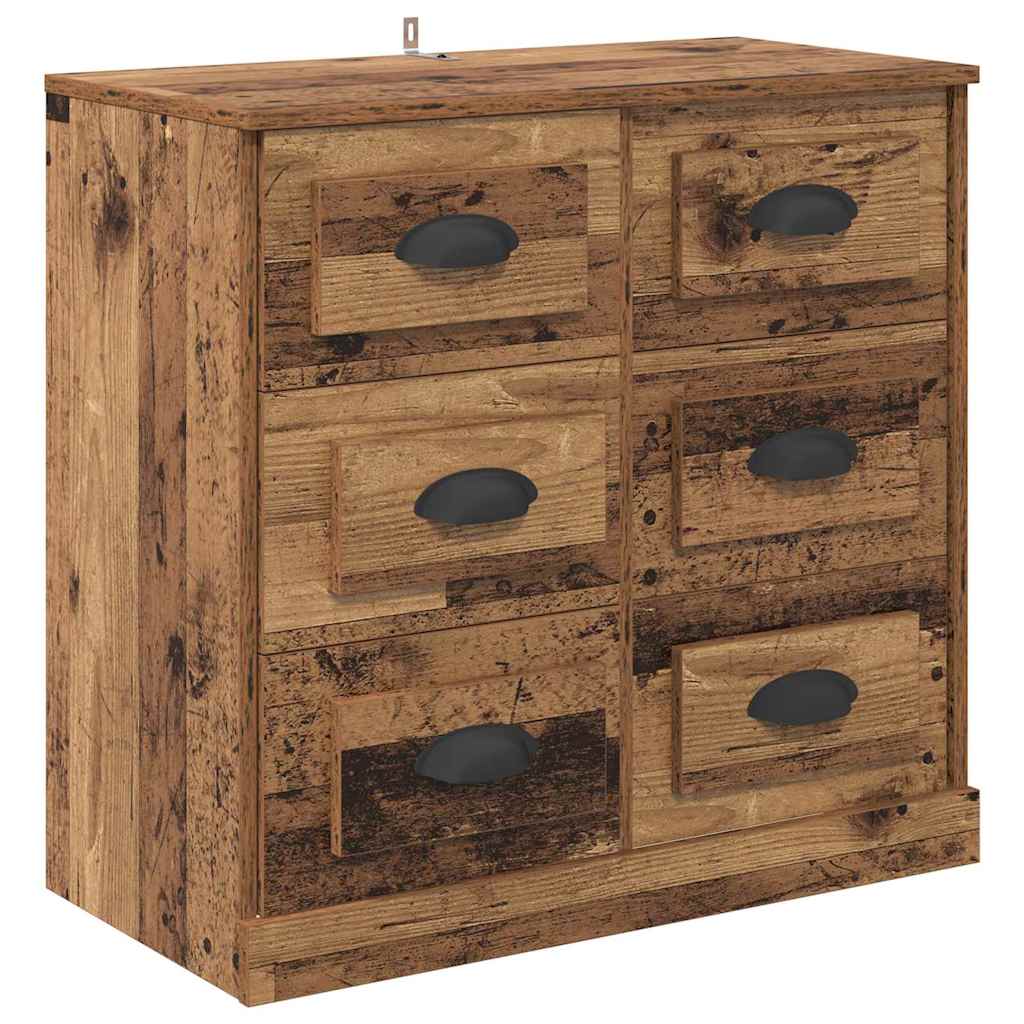Buffets 2 pc Bois Ancien 70 x 35,5 x 67,5 cm Bois d'ingénierie - XIOS
