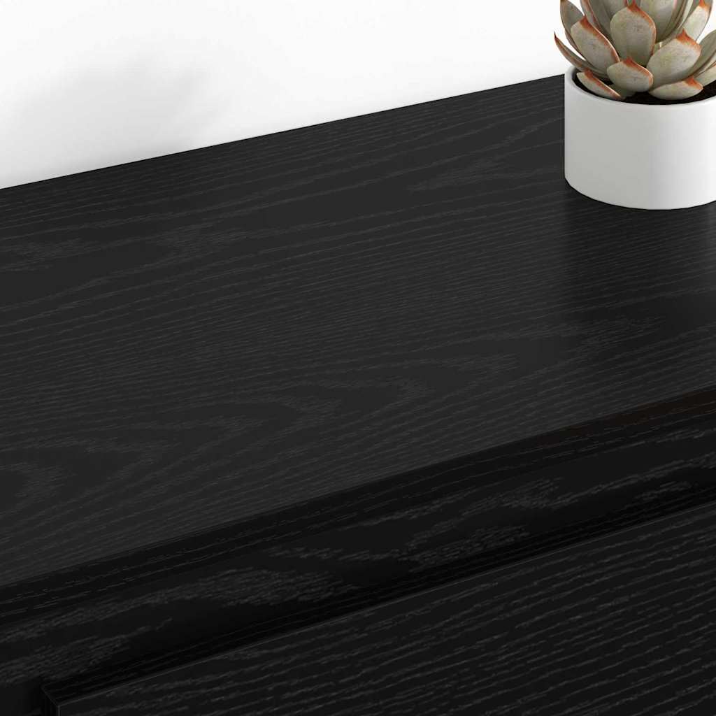 Buffets 2 pc Chêne noir 70 x 35,5 x 67,5 cm Bois d'ingénierie