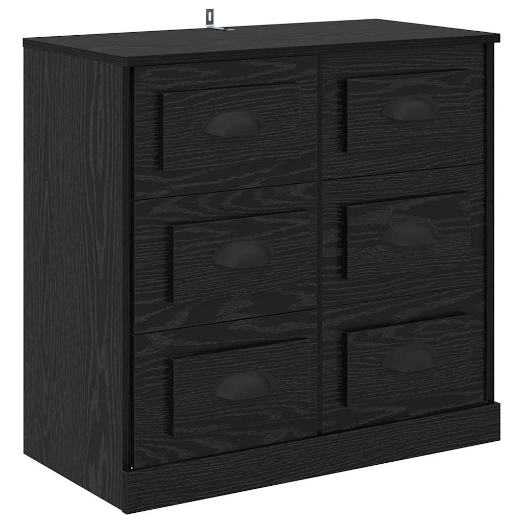 Buffets 2 pcs Chêne noir 70 x 35,5 x 67,5 cm Bois d'ingénierie - XIOS