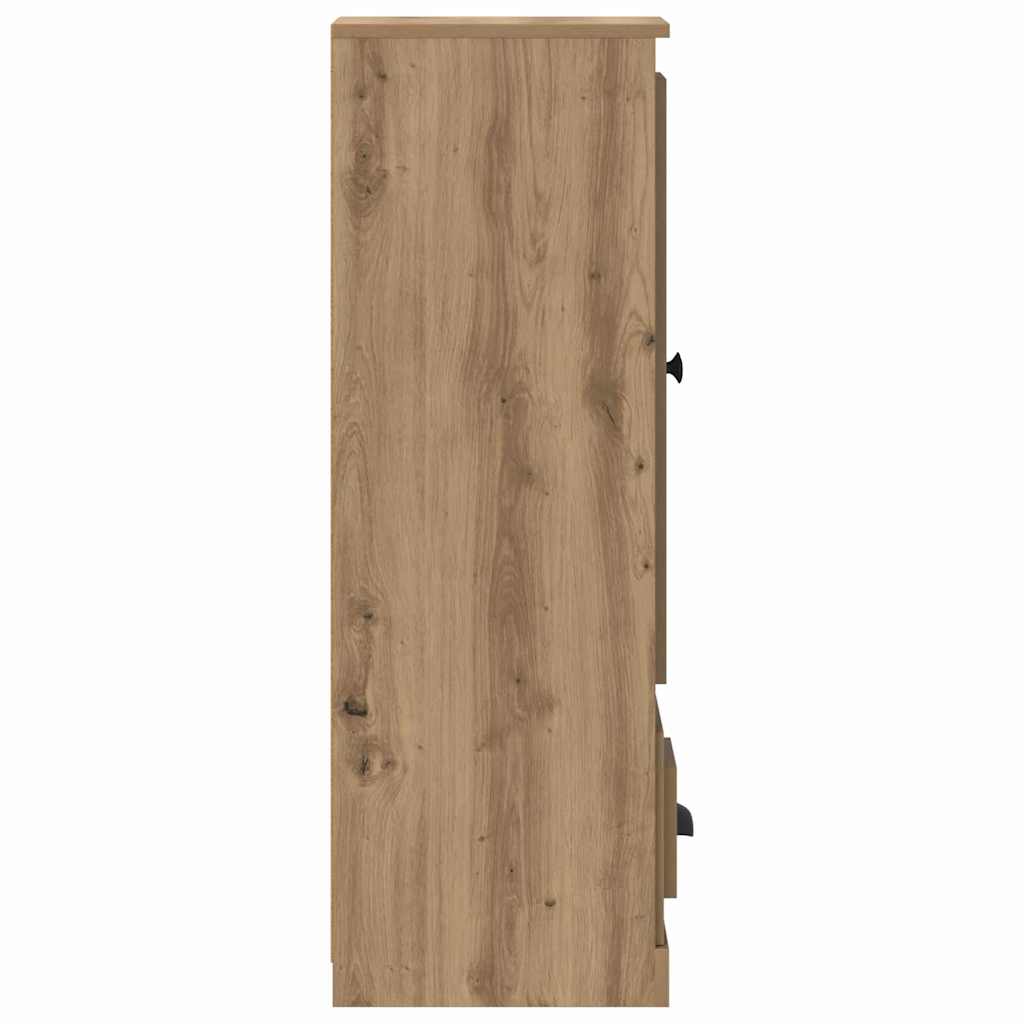 Haut Armoire 3 pcs Chêne artisanal Bois d'ingénierie - XIOS