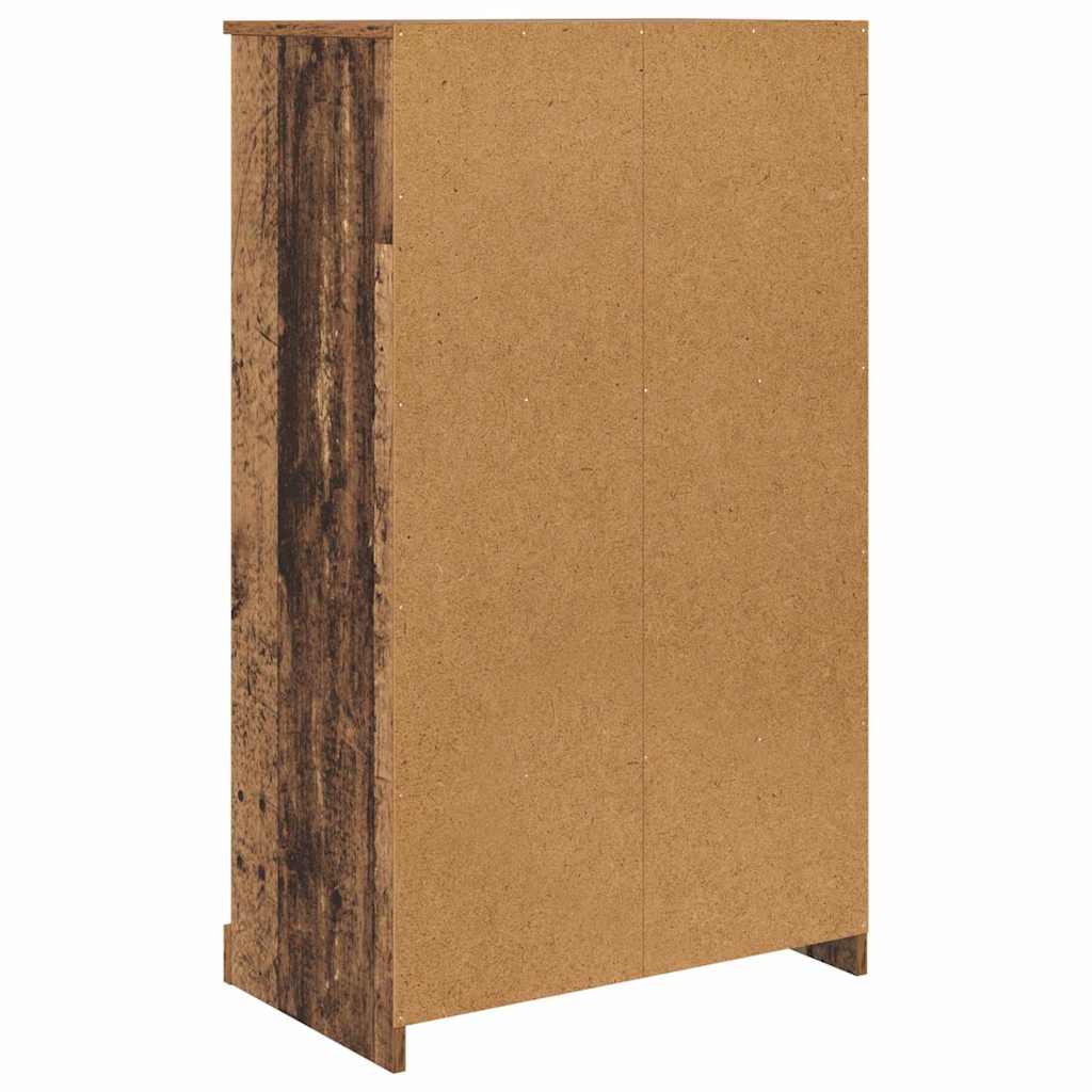 Haut Armoire 3 pc Bois Ancien 132 x 35,5 x 103,5 cm