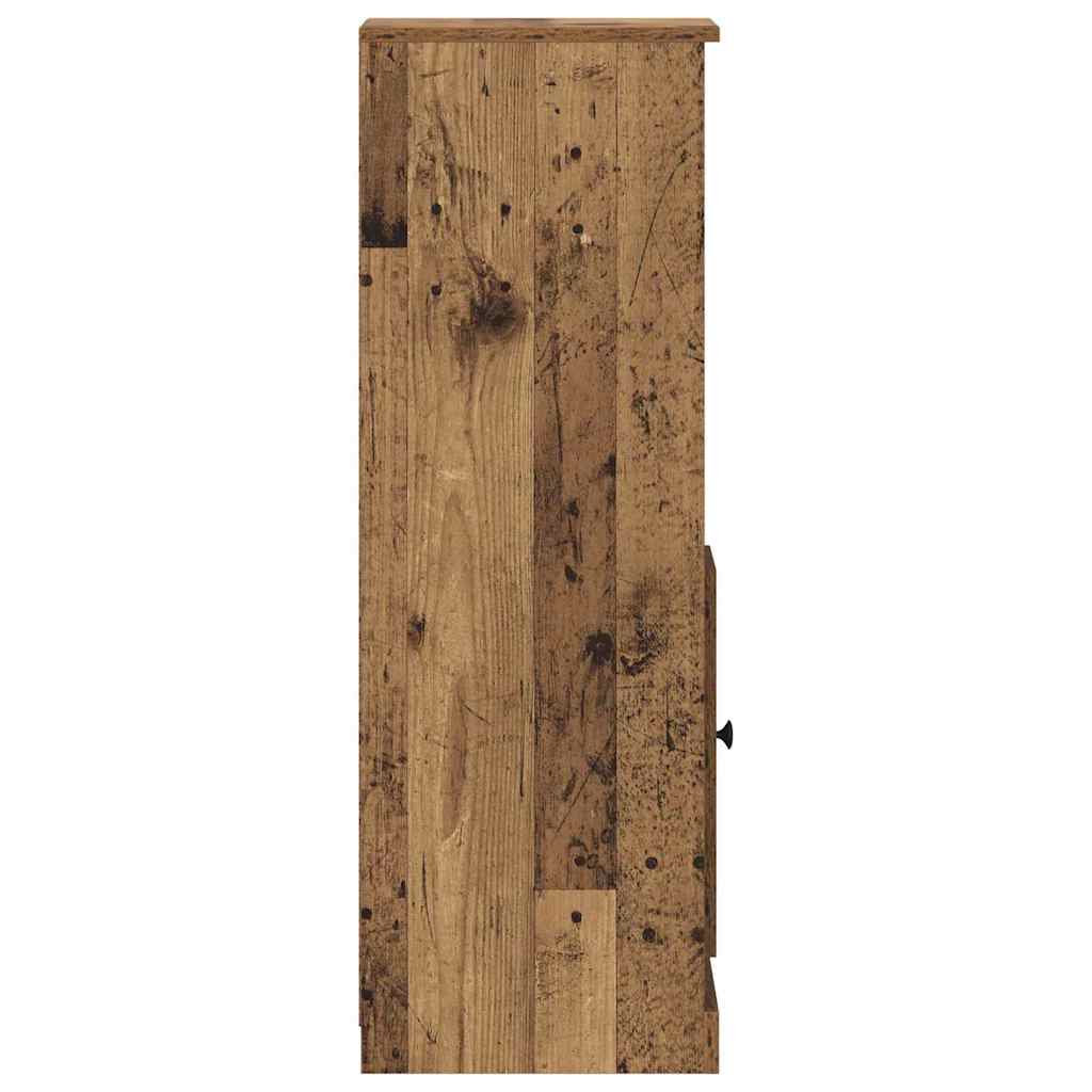 Haut Armoire 3 pc Bois Ancien 132 x 35,5 x 103,5 cm