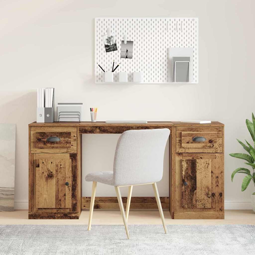 Bureau avec armoire Bois Ancien Bois d'ingénierie - XIOS
