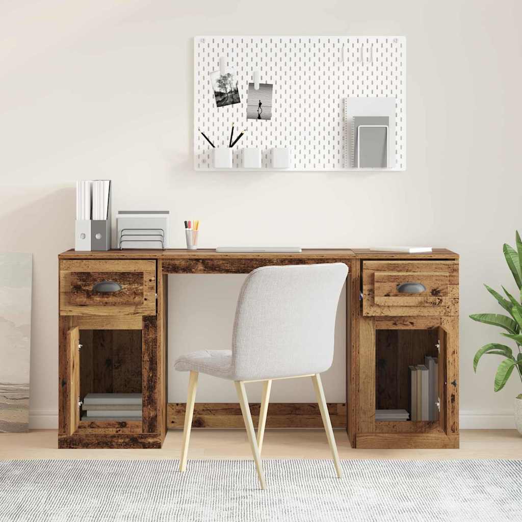 Bureau avec armoire avec tiroir Bois Ancien 154,5 x 50 x 75 cm - XIOS