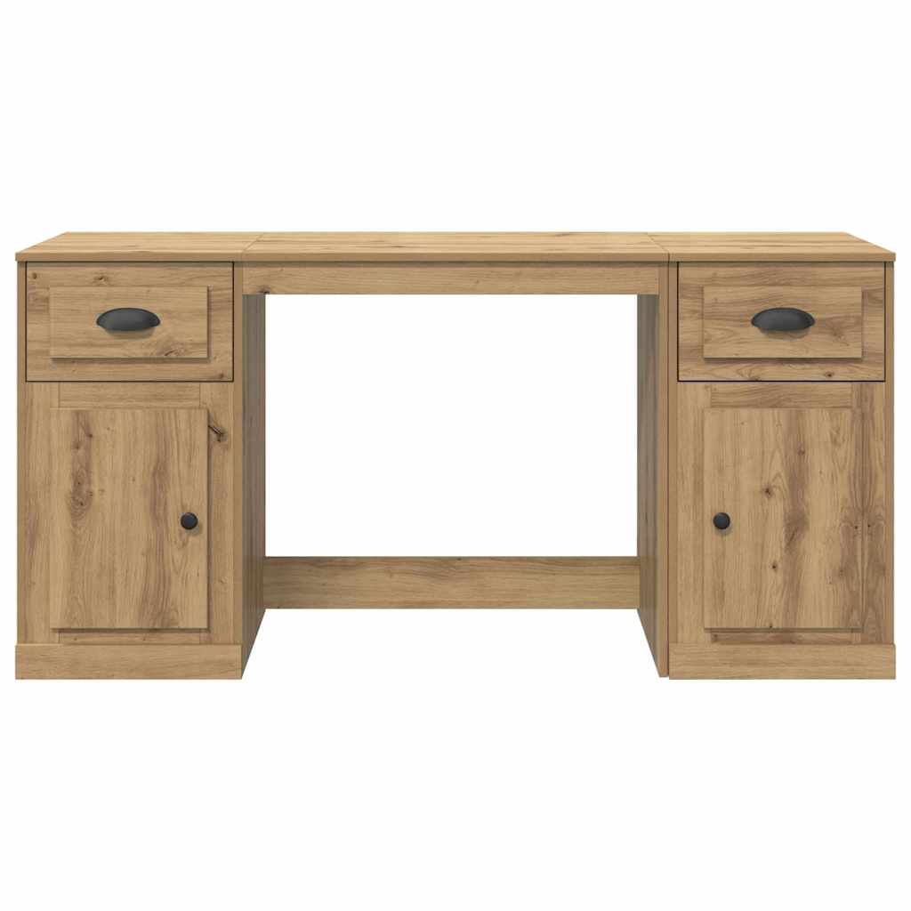 Bureau avec armoire Chêne artisanal 154,5 x 50 x 75 cm - XIOS