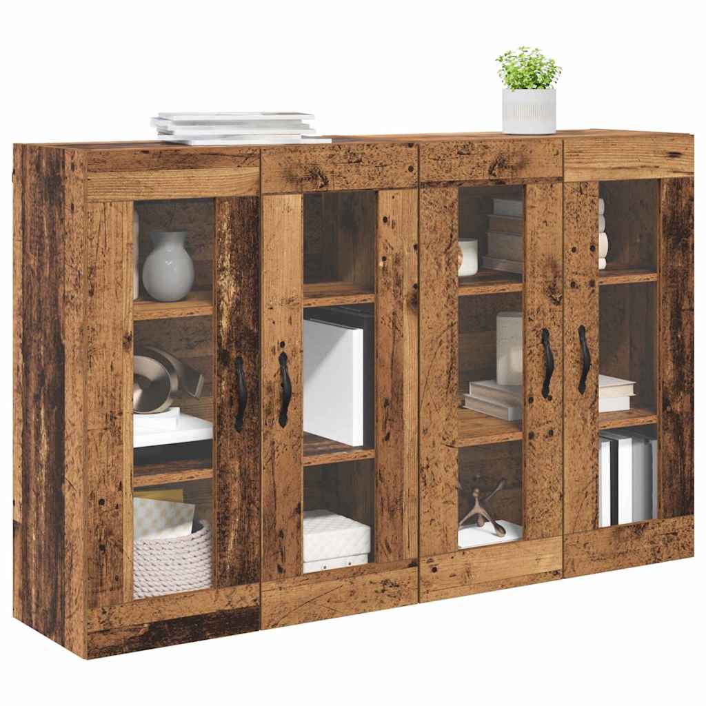 Cabinets muraux 2 pc Bois Ancien 69,5 x 34 x 90 cm - XIOS