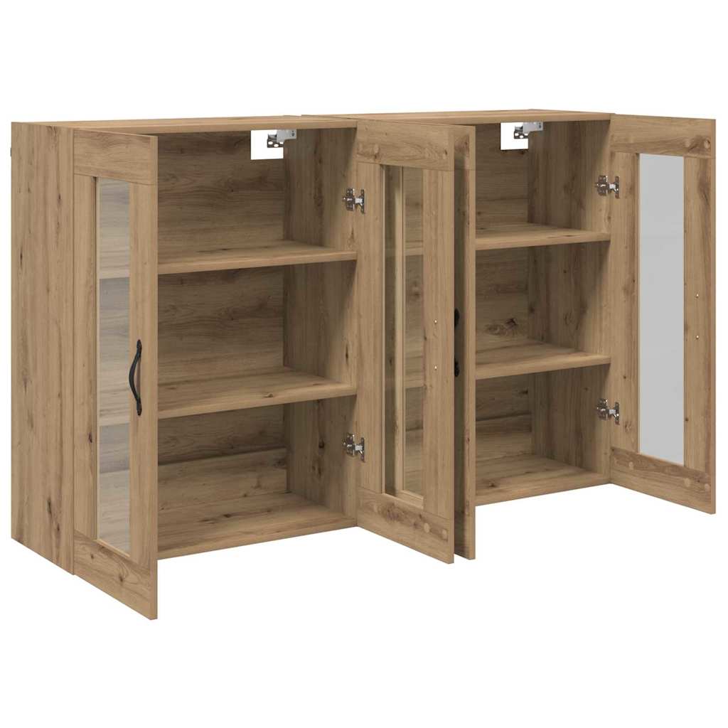 Cabinets muraux 2 pcs Chêne artisanal 69,5 x 34 x 90 cm - XIOS