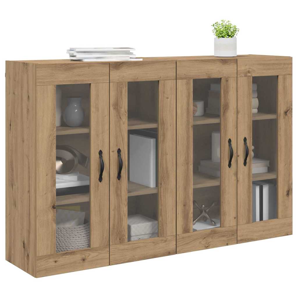Cabinets muraux 2 pcs Chêne artisanal 69,5 x 34 x 90 cm - XIOS