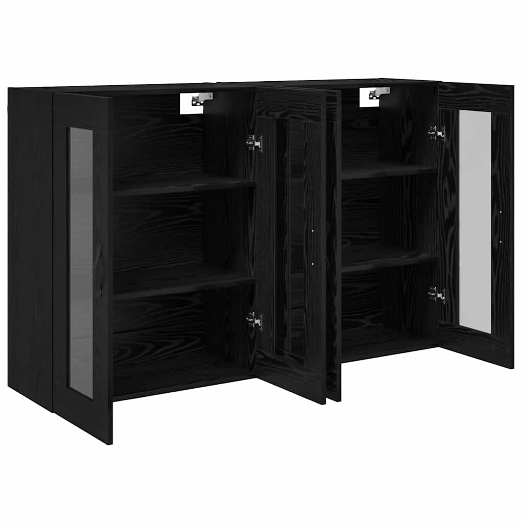 Armoires Murailles 2 pcs Chêne noir 69,5 x 34 x 90 cm - XIOS