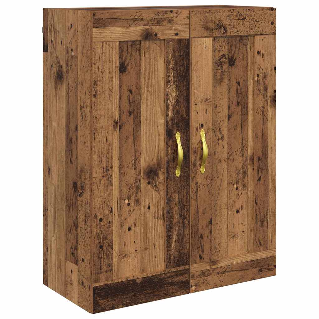 Meuble mural Montage mural 2 pcs Bois ancien 69,5 x 34 x 90 cm - XIOS