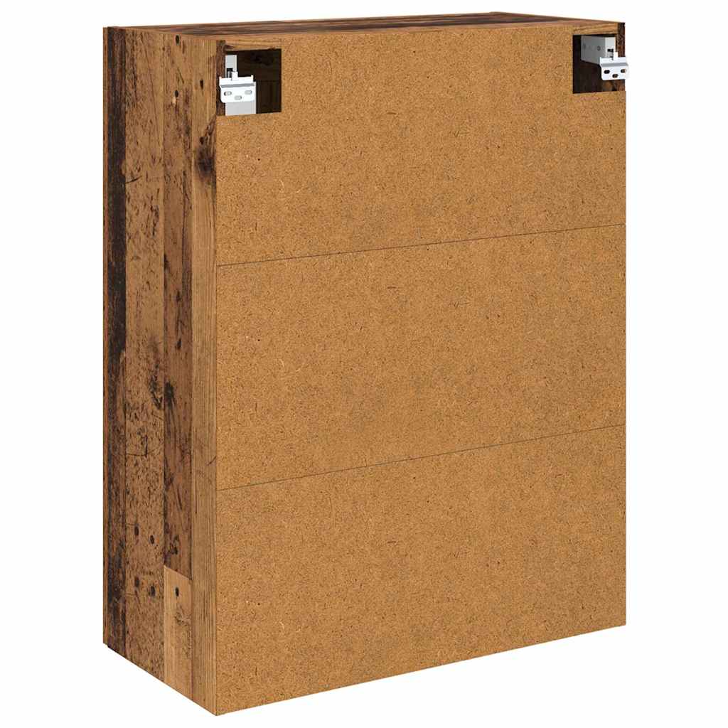 Meuble mural Montage mural 2 pcs Bois ancien 69,5 x 34 x 90 cm - XIOS