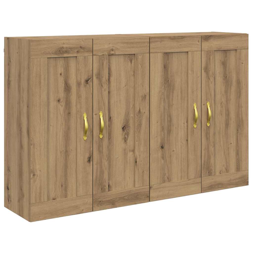 Meuble mural 2 pcs Chêne artisanal 69,5 x 34 x 90 cm - XIOS