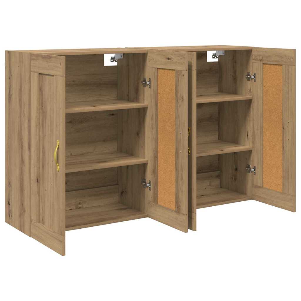 Meuble mural 2 pcs Chêne artisanal 69,5 x 34 x 90 cm - XIOS