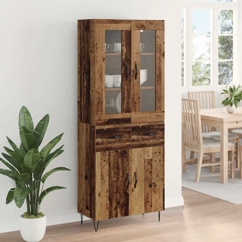 Haut Armoire Bois Ancien 69,5 x 34 x 180 cm Bois d'ingénierie - XIOS