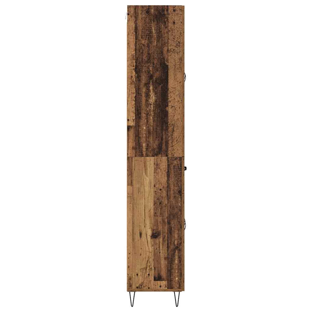 Haut Armoire Bois Ancien 69,5 x 34 x 180 cm Bois d'ingénierie - XIOS