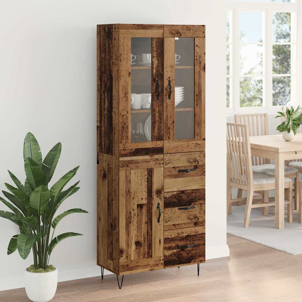 Haut Armoire Bois Ancien 69,5 x 34 x 90 cm Bois d'ingénierie - XIOS