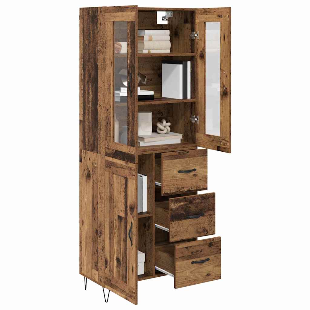 Haut Armoire Bois Ancien 69,5 x 34 x 180 cm Bois d'ingénierie - XIOS