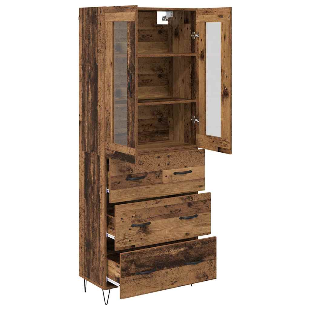 Haut Armoire Bois Ancien 69,5 x 34 x 90 cm Bois d'ingénierie - XIOS