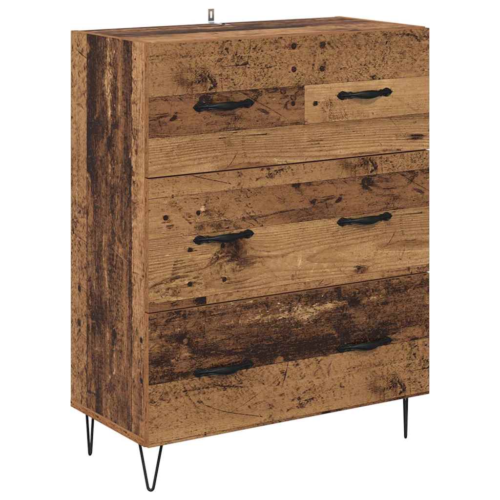 Haut Armoire Bois Ancien 69,5 x 34 x 90 cm Bois d'ingénierie - XIOS