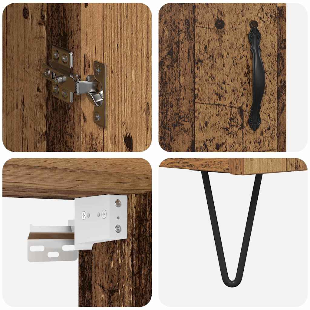 Haut Armoire Bois Ancien 69,5 x 34 x 180 cm Bois d'ingénierie - XIOS