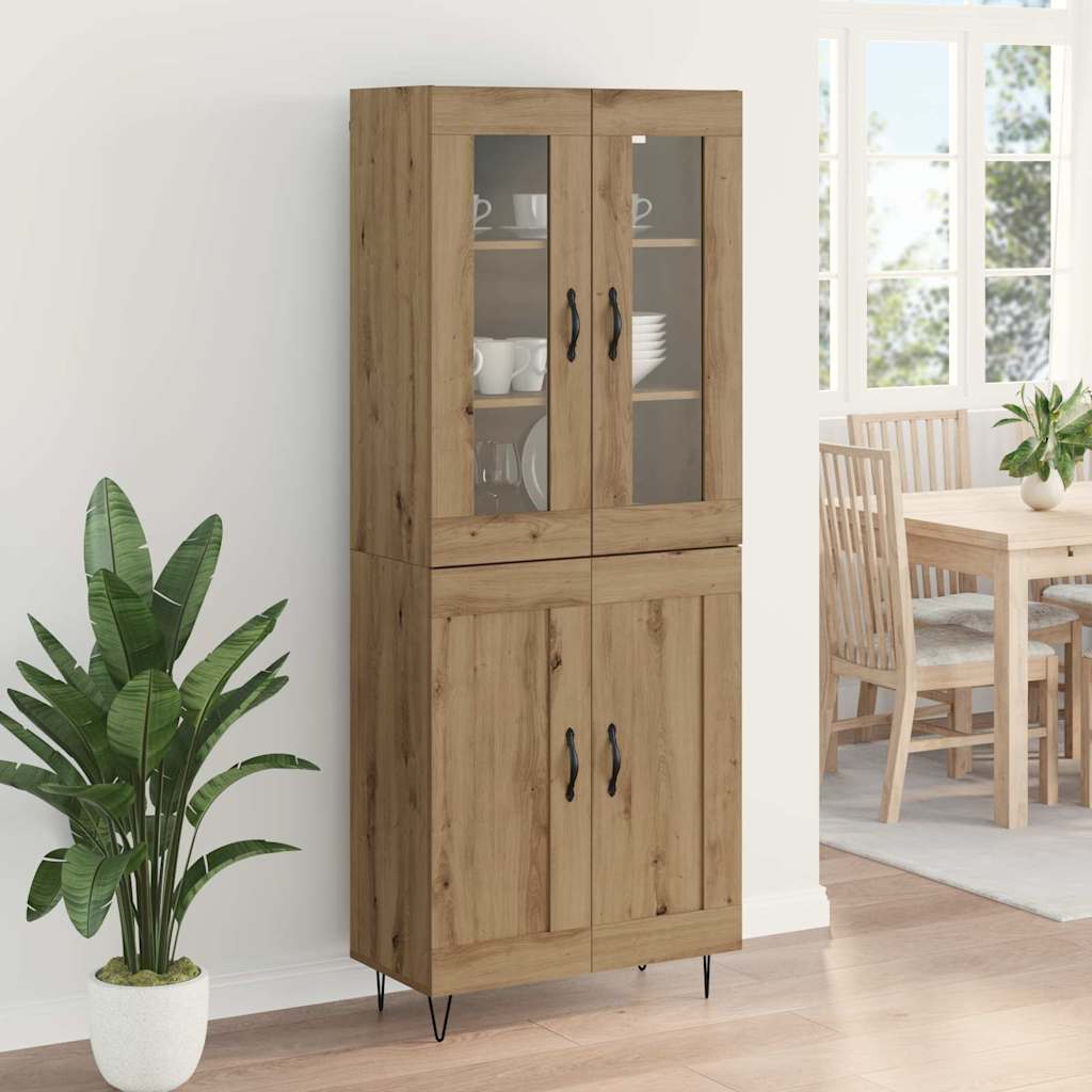 Haut Armoire Chêne artisanal 69,5 x 34 x 180 cm - XIOS